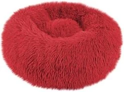 Watonic Dog Bed Round Cat Winter Warm Sleeping Bag Long Plush Soft Pet Bed Calming Beddog Donut,pet Faux Fur Cuddler For Small Medium Large Dogs Ultra Bed (Blue,L) -Zoomie Shop 416CiQ4 3tL. AC 1