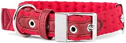 MyFamily Adjustable Dog Collar In Nylon Made In Italy, White Bronze Metallic Finish, Comfortable And Durable, Handmade, Milan Collection 11 MyFamily Adjustable Dog Collar In Nylon Made In Italy, White Bronze Metallic Finish, Comfortable And Durable, Handmade, Milan Collection - Image 11