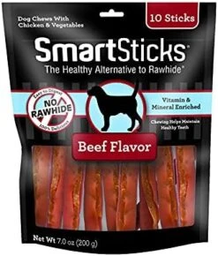 SmartBones SmartSticks, Treat Your Dog To A Rawhide-Free Chew Made With Real Meat And Vegetables 25 Count (Pack Of 1) -Zoomie Shop 417UZIYi9nL. AC