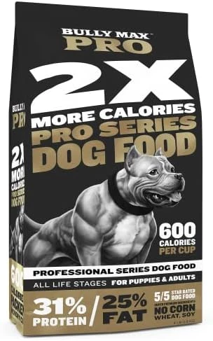 Bully Max 2X Calorie Dry Dog And Puppy Food PRO Series, High Protein, Healthy Weight Gain And Muscle Mass For All Breeds | 600 Calories Per Cup | Slow-Cooked | Zero Recalls 9 Bully Max 2X Calorie Dry Dog And Puppy Food PRO Series, High Protein, Healthy Weight Gain And Muscle Mass For All Breeds | 600 Calories Per Cup | Slow-Cooked | Zero Recalls - Image 9