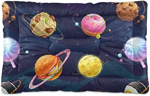 Emelivor Food Planets Dog Cat Bed Washable Crate Pet Bed Anti-Slip Comfortable Puppy Kennel Bed For Indoor Small Medium Large Dogs Cats, 18 X 24 Inch 5 Emelivor Food Planets Dog Cat Bed Washable Crate Pet Bed Anti-Slip Comfortable Puppy Kennel Bed For Indoor Small Medium Large Dogs Cats, 18 X 24 Inch - Image 5