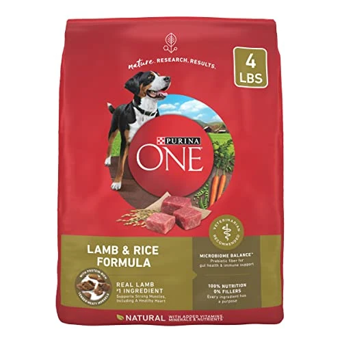 Purina ONE Dry Dog Food Lamb And Rice Formula - (4) 4 Lb. Bags 1 Purina ONE Dry Dog Food Lamb And Rice Formula - (4) 4 Lb. Bags