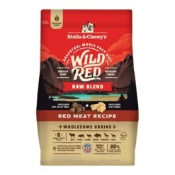 Stella & Chewy's Wild Red Dry Dog Food Raw Blend High Protein Wholesome Grains Red Meat Recipe, 3.5 Lb. Bag