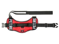 PET ME Nylon Dog Vest Harness. Purchase Comes With 2 Reflective Removable PET ME Pathces. Please Measure Your Dog Before Ordering -Zoomie Shop 419OwMOa57L