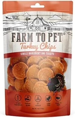 Farm To Pet Chicken Chips For Dogs - Single Ingredient All Natural Dog Treats For Small, Medium, & Large Dogs | Healthy Training Treats For All Breeds & Puppies, Made In USA -Zoomie Shop 419gtV3CjDL. AC
