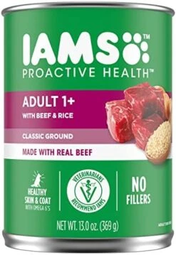 IAMS PROACTIVE HEALTH Adult Wet Dog Food Classic Ground With Lamb And Whole Grain Rice, Of 13 Oz.(Pack Of 12) 17 IAMS PROACTIVE HEALTH Adult Wet Dog Food Classic Ground With Lamb And Whole Grain Rice, Of 13 Oz.(Pack Of 12) -Zoomie Shop 419jkJHMMOL. AC