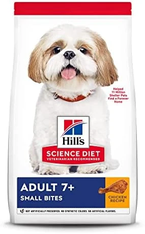 Hill's Science Diet Adult 7+ Small Bites Chicken Meal, Barley & Brown Rice Recipe Dry Dog Food, 15 Lb. Bag 7 Hill's Science Diet Adult 7+ Small Bites Chicken Meal, Barley & Brown Rice Recipe Dry Dog Food, 15 Lb. Bag - Image 7