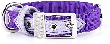MyFamily Adjustable Dog Collar In Nylon Made In Italy, White Bronze Metallic Finish, Comfortable And Durable, Handmade, Milan Collection 7 MyFamily Adjustable Dog Collar In Nylon Made In Italy, White Bronze Metallic Finish, Comfortable And Durable, Handmade, Milan Collection - Image 7