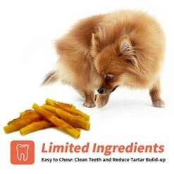 LuvChew Chicken Wrapped Dog Bone Treat Sticks With Turmeric, Easy To Digest, Non-Rawhide Soft Chicken Cheese Dog Chew Treats 15pcs/Pack (Medium 4.5" 15pcs/Pack X 3packs) -Zoomie Shop 41Ca9wzbFsL