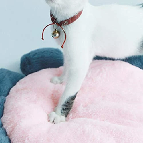 SONGBIRDTH Puppy Cat Round Flower Shape Cushion Plush Floor Mat Dog Carpet Pad Pet Supplies,Breathable Cotton Blend,Removable Easy To Clean Pink M 5 SONGBIRDTH Puppy Cat Round Flower Shape Cushion Plush Floor Mat Dog Carpet Pad Pet Supplies,Breathable Cotton Blend,Removable Easy To Clean Pink M - Image 5