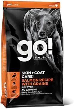 GO! SOLUTIONS Skin + Coat Care - Dry Dog Food, 25 Lb - Salmon Recipe With Grains For All Life Stages - Complete + Balanced Nutrition For Dogs -Zoomie Shop 41D2a04L9aL. AC 1