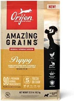 ORIJEN Puppy Dry Dog Food, Grain Free Dry Dog Food For Puppies, Fresh Or Raw Ingredients, 23.5lb 22 ORIJEN Puppy Dry Dog Food, Grain Free Dry Dog Food For Puppies, Fresh Or Raw Ingredients, 23.5lb -Zoomie Shop 41DtFnTPuPL. AC