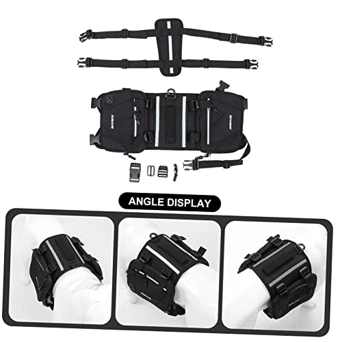 Abaodam 3 Pcs Hiking Doggy Side Harness Medium Dog Bag Multi- Hound Camping Travelling Functional Walking Adjustable Rucksack Travel Self-Wearing Vest Back Puppy Supply No- For Portable 5 Abaodam 3 Pcs Hiking Doggy Side Harness Medium Dog Bag Multi- Hound Camping Travelling Functional Walking Adjustable Rucksack Travel Self-Wearing Vest Back Puppy Supply No- For Portable - Image 5