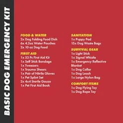 Emergency Zone - Small Dog Emergency Survival Kit - Bug Out, Emergency, Travel Kits, First Aid - Basic -Zoomie Shop 41EdEJJxYUL