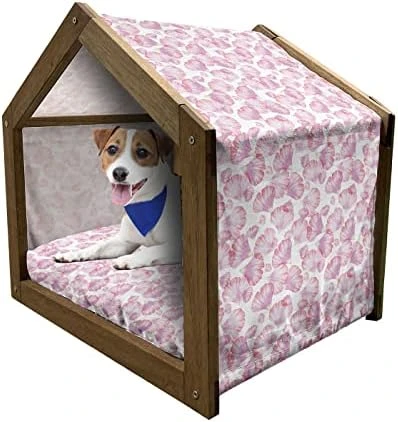 Ambesonne Fruit Wooden Dog House, Watermelon Slices On Pastel Colored Background Pop Art Fresh Food, Indoor & Outdoor Portable Dog Kennel With Pillow And Cover, X-Large, Almond Green Dark Coral 13 Ambesonne Fruit Wooden Dog House, Watermelon Slices On Pastel Colored Background Pop Art Fresh Food, Indoor & Outdoor Portable Dog Kennel With Pillow And Cover, X-Large, Almond Green Dark Coral - Image 13