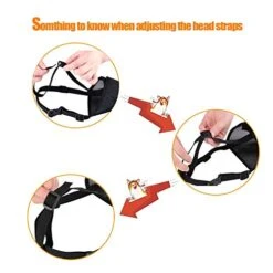 Lepark Nylon Mesh Dog Muzzle With Overhead Strap For Small,Medium And Large Dogs,Anti Biting, Barking And Chewing,Ajustable And Breathable(S,Black) -Zoomie Shop 41Fw3rOjEIL