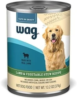 Amazon Brand - Wag Stew Canned Dog Food, Beef & Vegetable Recipe, 13.2 Oz Can (Pack Of 12) -Zoomie Shop 41FyRBtsz7L. AC