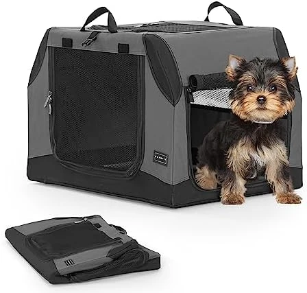 Petsfit Soft Dog Crate With Tilt Angle, 36" L X 24" W X 23" H Fit For Car Seats And Trunks, Multiple Carrying Options, Ideal For Dog Travel 10 Petsfit Soft Dog Crate With Tilt Angle, 36" L X 24" W X 23" H Fit For Car Seats And Trunks, Multiple Carrying Options, Ideal For Dog Travel - Image 10