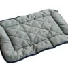 Dog Gone Smart Chenille Dog Sleeper Cushion, Grey W/Blue Trim, 21"X30" Medium