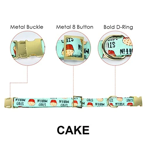 JIUJIA Stud Muffin Dog Bow Tie Dog Collar Accessory,Detachable Bowtie,Adjustable Collar For Small Medium Large Dogs 2 JIUJIA Stud Muffin Dog Bow Tie Dog Collar Accessory,Detachable Bowtie,Adjustable Collar For Small Medium Large Dogs - Image 2