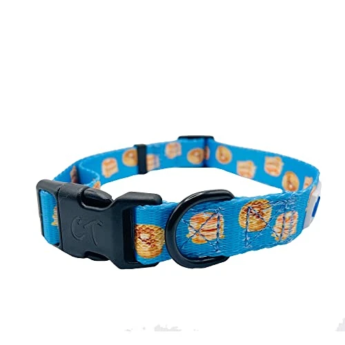 CUTIE TIES Dog Collar Breakfast Club – Durable Nylon Material - Premium Quality Collars For Dogs - Cute Dog Collars In Three Sizes (Breakfast Club, Medium (13" - 20")) 2 CUTIE TIES Dog Collar Breakfast Club – Durable Nylon Material - Premium Quality Collars For Dogs - Cute Dog Collars In Three Sizes (Breakfast Club, Medium (13" - 20")) - Image 2