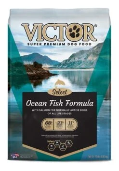 Victor Super Premium Dog Food – Select - Ocean Fish Formula – Gluten Free Dry Dog Food For All Normally Active Dogs Of All Life Stages, 15lbs