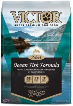 Victor Super Premium Dog Food – Select - Ocean Fish Formula – Gluten Free Dry Dog Food For All Normally Active Dogs Of All Life Stages, 15lbs -Zoomie Shop 41Gmn4SmzqL. AC