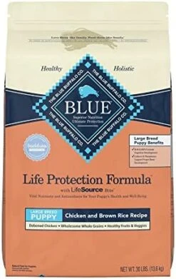 Blue Buffalo Life Protection Formula Natural Puppy Large Breed Dry Dog Food, Chicken And Brown Rice 15-lb -Zoomie Shop 41GnxP1EWVL. AC