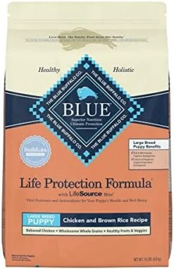 Blue Buffalo Life Protection Formula Natural Puppy Large Breed Dry Dog Food, Chicken And Brown Rice 15-lb -Zoomie Shop 41GpuKQ9J4L. AC