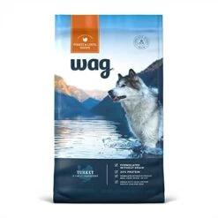 Amazon Brand - Wag Dry Dog Food Turkey & Lentil Recipe, 4 Lb. Bag -Zoomie Shop 41HaKpzBOcL. AC 1