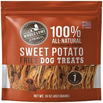 Wholesome Pride Sweet Potato Fries Dog Treats, Dehydrated, Made In The USA, Grain Free, Healthy Dog Chews, 16 Oz 9 Wholesome Pride Sweet Potato Fries Dog Treats, Dehydrated, Made In The USA, Grain Free, Healthy Dog Chews, 16 Oz - Image 9