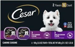 CESAR Small Breed Dry Dog Food Filet Mignon Flavor With Spring Vegetables Garnish Dog Kibble, 12 Lb. Bag -Zoomie Shop 41I57hxZjyL. AC
