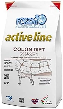 Forza10 Active Colon Support Diet Phase 1 Hydrolyzed Dog Food, Dry Dog Food Helps Dogs With Diarrhea, Colitis And Constipation, Wild Caught Anchovy Protein Flavor, 8 Pound Bag