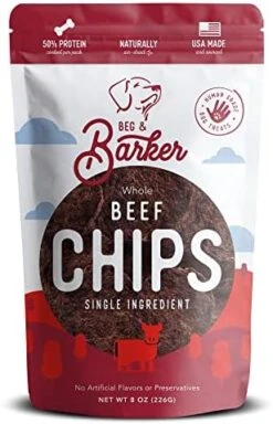 Beg & Barker Chicken Chips For Dogs (8oz, Pack Of 1) - Single Ingredient Dog Treats Made For Small And Large Dogs Protein Human Grade Dog Treats Made From Real Meat Chicken, Made In USA 20 Beg & Barker Chicken Chips For Dogs (8oz, Pack Of 1) - Single Ingredient Dog Treats Made For Small And Large Dogs Protein Human Grade Dog Treats Made From Real Meat Chicken, Made In USA -Zoomie Shop 41J18zuPETL. AC