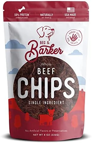 Beg & Barker Chicken Chips For Dogs (8oz, Pack Of 1) - Single Ingredient Dog Treats Made For Small And Large Dogs Protein Human Grade Dog Treats Made From Real Meat Chicken, Made In USA 10 Beg & Barker Chicken Chips For Dogs (8oz, Pack Of 1) - Single Ingredient Dog Treats Made For Small And Large Dogs Protein Human Grade Dog Treats Made From Real Meat Chicken, Made In USA - Image 10