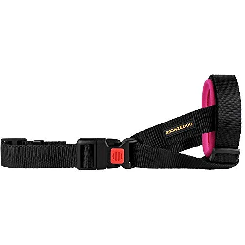 BRONZEDOG Soft Padded Dog Muzzle Adjustable Neoprene Comfort Bitting Chewing Pet Muzzles For Small Medium Large Dogs Puppy (Pink, Small) 5 BRONZEDOG Soft Padded Dog Muzzle Adjustable Neoprene Comfort Bitting Chewing Pet Muzzles For Small Medium Large Dogs Puppy (Pink, Small) - Image 5
