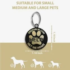 Pet Notify Intellitag - Smart Pet ID Tag Animal Recovery System For Dogs & Cats - Personalized Tag Engraved With QR Code - Web Enabled 9 Pet Notify Intellitag - Smart Pet ID Tag Animal Recovery System For Dogs & Cats - Personalized Tag Engraved With QR Code - Web Enabled -Zoomie Shop 41K4fsDEXFL
