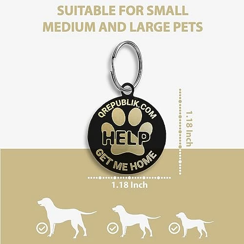 Pet Notify Intellitag - Smart Pet ID Tag Animal Recovery System For Dogs & Cats - Personalized Tag Engraved With QR Code - Web Enabled 4 Pet Notify Intellitag - Smart Pet ID Tag Animal Recovery System For Dogs & Cats - Personalized Tag Engraved With QR Code - Web Enabled - Image 4