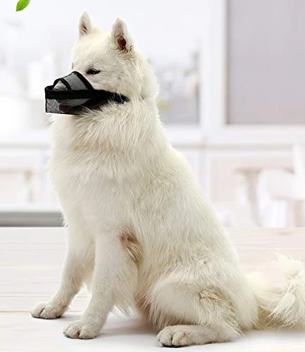 CILKUS Nylon Dog Muzzle Air Mesh Breathable For Small Medium Large Dogs, And Stick Out Tongue Drinkable Pet Muzzle For Anti-Biting Anti-Licking (Large, Black) 6 CILKUS Nylon Dog Muzzle Air Mesh Breathable For Small Medium Large Dogs, And Stick Out Tongue Drinkable Pet Muzzle For Anti-Biting Anti-Licking (Large, Black) - Image 6