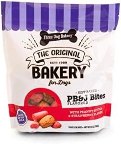 Three Dog Bakery Skillet Bites With Eggs, Bacon, Cheese, And Spinach, Soft-Baked Premium Dog Treats, 3 Pound Bag, Brown (320055) -Zoomie Shop 41KdbJPMVfL. AC