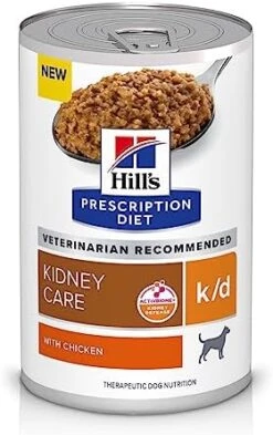 Hill's Prescription Diet K/d Kidney Care Chicken & Vegetable Stew Wet Dog Food, Veterinary Diet, 12.5 Oz. Cans, 12-Pack -Zoomie Shop 41L4HHuE2sL. AC