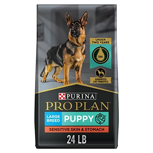 Purina Pro Plan Sensitive Skin And Stomach Large Breed Puppy Food With Probiotics, Salmon & Rice Formula - 24 Lb. Bag 1 Purina Pro Plan Sensitive Skin And Stomach Large Breed Puppy Food With Probiotics, Salmon & Rice Formula - 24 Lb. Bag