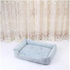 YangYan Pet Bed Big Dog Bed Warm Lattice Bed For Dogs Winter Dogs Matress Puppy Kennel Dog's Mat Cushion For Small Medium Large Dogs (Color : Pale Pinkish Gray, Size : 70x50cm) -Zoomie Shop 41LZ8au KBL. AC 1