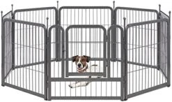 TMEE Dog Playpens 8/16 Panels Dog Pen Outdoor Indoor Dog Fence Exercise Pen 24 Inch Height Pet Play Yard Gate With Doors For Small Dogs/Puppies, Pet Playpen For RV, Camping, Yard, 8 Pcs 20 TMEE Dog Playpens 8/16 Panels Dog Pen Outdoor Indoor Dog Fence Exercise Pen 24 Inch Height Pet Play Yard Gate With Doors For Small Dogs/Puppies, Pet Playpen For RV, Camping, Yard, 8 Pcs -Zoomie Shop 41Lm4tUIRxL. AC