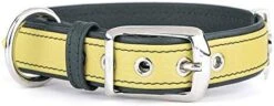 MyFamily Adjustable Dog Collar In Genuine Italian Made Leather, White Bronze Metallic Finish, Comfortable And Durable, Handmade, Florence Collection -Zoomie Shop 41M9wUtvrTL. AC