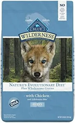 Blue Buffalo Wilderness High Protein Natural Puppy Dry Dog Food Plus Wholesome Grains, Chicken 13 Lb Bag -Zoomie Shop 41MD4gA1BL. AC