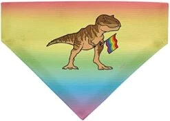 Trans Flag Gifts T-Rex Trans Flag Pet Collar Scarf Bib For Medium To Larger Dogs -Zoomie Shop 41MLmPBWzOL. AC