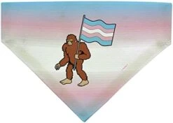 Trans Flag Gifts T-Rex Trans Flag Pet Collar Scarf Bib For Medium To Larger Dogs -Zoomie Shop 41MRH6szsKL. AC
