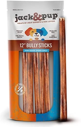 Jack&Pup Thin Dog Bully Sticks Odor Free, Bully Sticks For Dogs, Healthy Dog Treats Bully Sticks For Small Dogs, Beef Dog Chews, Pizzle Chew Sticks For Dogs (12-Inch Thin Bully Stick, 12 Pack) 8 Jack&Pup Thin Dog Bully Sticks Odor Free, Bully Sticks For Dogs, Healthy Dog Treats Bully Sticks For Small Dogs, Beef Dog Chews, Pizzle Chew Sticks For Dogs (12-Inch Thin Bully Stick, 12 Pack) - Image 8