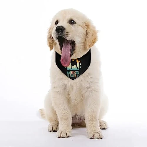 GENERIC American-Akita Pattern Pet Bandana Collar - Scarf Collar - Art Dog Bandana Minimal Head Cicumference 4 GENERIC American-Akita Pattern Pet Bandana Collar - Scarf Collar - Art Dog Bandana Minimal Head Cicumference - Image 4